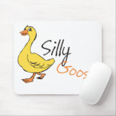 イエローハンドドロー間抜けドガチョウベビーグース漫画 マウスパッド (マウス)