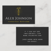 イエローハンマーハンドマーツールホームリモデリング修理 名刺 (正面/裏面)