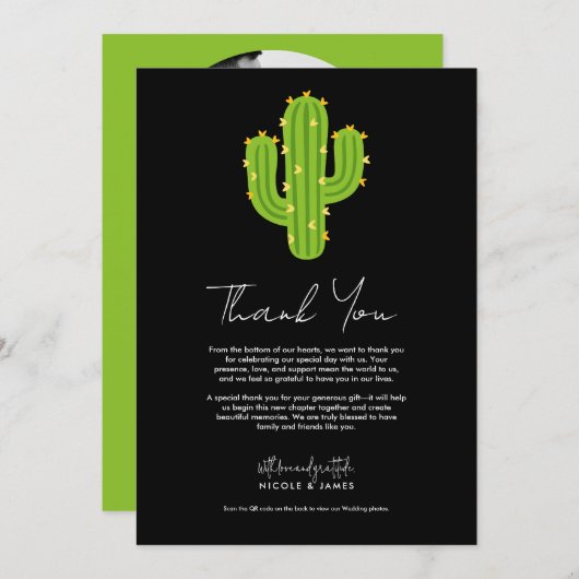 イエローハートサボスフィエスタラブサンキュー 招待状 (正面/裏面)