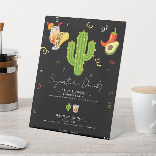 イエローハートサボスフィエスタラブシグネチャードリンク 台座サイン (インサイチュ)