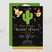 イエローハートサボスフィエスタラブブライダルシャワー 招待状 (正面/裏面)