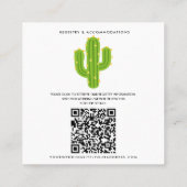 イエローハートサボスフィエスタラブ結婚ズ詳細 スクエア名刺 (裏面)