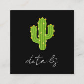 イエローハートサボスフィエスタラブ結婚ズ詳細 スクエア名刺 (正面)