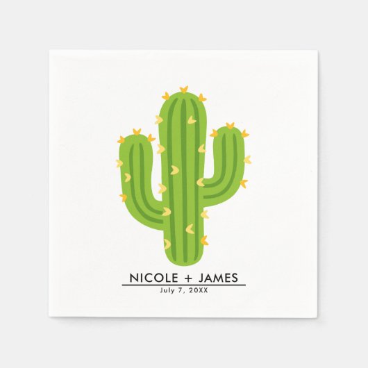 イエローハートサボスフィエスタラブ結婚ズ スタンダードカクテルナプキン (正面)