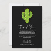 イエローハートサボテンフィエスタラブサンキュー 招待状 (正面)