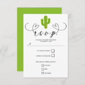 イエローハートサボフィエスタラブウェディングRSVP 出欠カード (正面/裏面)