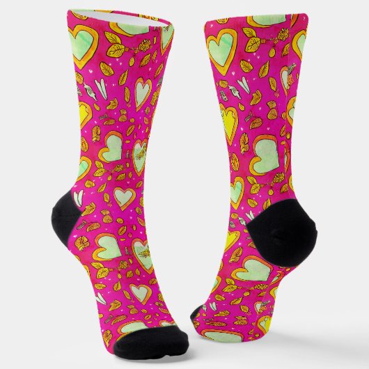 イエローハートソックス ソックス (傾斜あり)