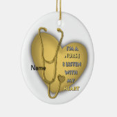 イエローハートナースカスタムナースオーナメント セラミックオーナメント (右)