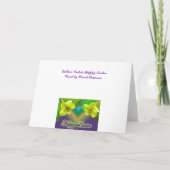 イエローバイオレットハッピーイースターカード シーズンカード (裏面)