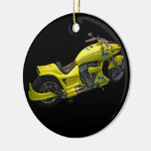 イエローバイクオーナメント セラミックオーナメント (左)