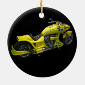 イエローバイクオーナメント セラミックオーナメント (裏面)