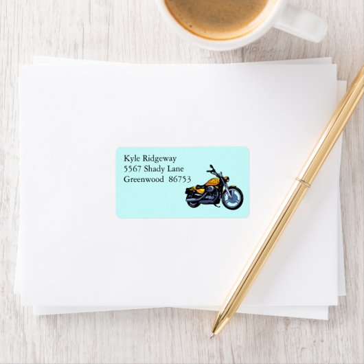 イエローバイク住所 シール (インサイチュ)