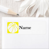 イエローバスケットボール ラベル (インサイチュ)