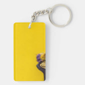 イエローバスケット キーホルダー (裏面)