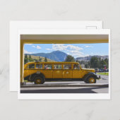 イエローバス、イエローストーン国立公園、ワイオミンポス ポストカード (正面/裏面)