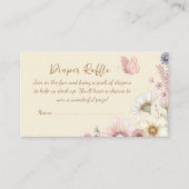 イエローバタフライおむつラッフルエンクロージャカード エンクロージャーカード (正面)