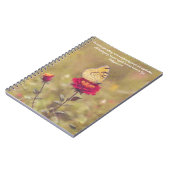 イエローバタフライアートバイブル祈りの言葉ジャーナル ノートブック (左側)