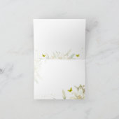 イエローバタフライウォーターカラーサンキューカード サンキューカード (内部)