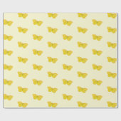 イエローバタフライコモン飛んでいるブリムストーン ラッピングペーパー (フラット)