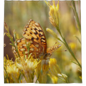 イエローバタフライシオンNPユタシャワーカーテン シャワーカーテン (正面)