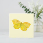 イエローバタフライフラッタリンググリーティングカード (スタンド正面)