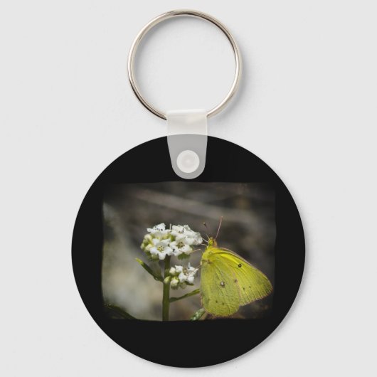 イエローバタフライ キーホルダー (正面)