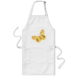 イエローバタフライ – ヴィンテージファインアートエプロン ロングエプロン