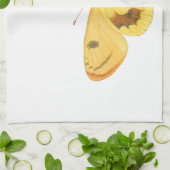 イエローバタフライ – ヴィンテージファインアートキッチンタオル キッチンタオル (折り畳み)