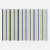 イエローバターカップとブルーアイリスラッピング紙 ラッピングペーパーシート (正面3)