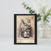 イエローバッジャー、最年少、高い頬の骨1880 ポストカード (スタンド正面)