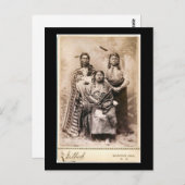 イエローバッジャー、最年少、高い頬の骨1880 ポストカード (正面/裏面)