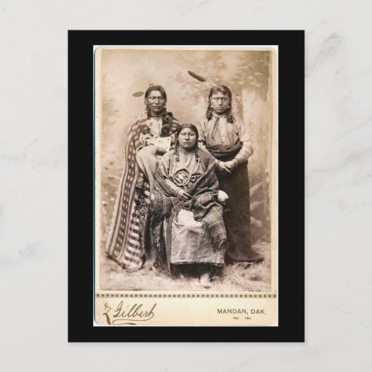 イエローバッジャー、最年少、高い頬の骨1880 ポストカード (正面)