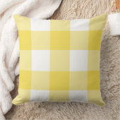 イエローバッファローチェックプレイド クッション (ブランケット)
