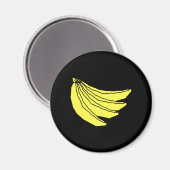 イエローバナナの束。 マグネット (正面/裏面)