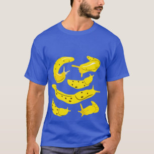 イエローバナナナグスコラージュイラストレーショングラフィック Tシャツ