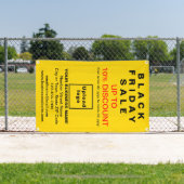 イエローバナーのブラックフライデーセール 横断幕 (インサイチュ)