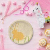 イエローバニーとグリーングラスby Chariklia Zarris ペーパープレート (パーティー)