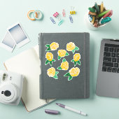 イエローバラのフラワーステッカー シール (iPadカバー)