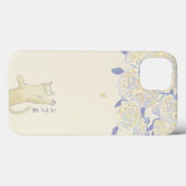 イエローバラ遊と猫 Case-Mate iPhoneケース (裏面 (横))
