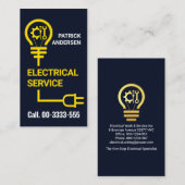 イエローバルブプラグ配線ケーブル 名刺 (正面/裏面)