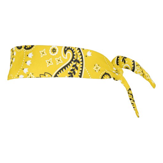 イエローバンダナアウトドアズチームスピリットハイキングおもしろい タイヘッドバンド (回転90)