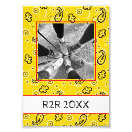 イエローバンダナアドベンチャーフォトおもしろい フォトプリント           