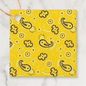 イエローバンダナモダンカウボーイウェスタンロデオウマ フェイバータグ (正面)