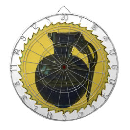 イエローバーストに緑の手榴弾 ダーツボード