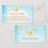 *~*イエローバーディスカイベビーブックスベビー エンクロージャーカード (正面/裏面)