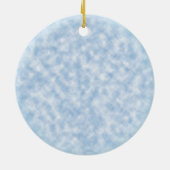 イエローバードハート名前をカスタムする セラミックオーナメント (裏面)