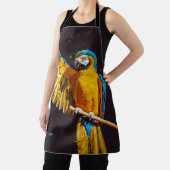 イエローバードワイルドライフかわいらしマコー エプロン (インサイチュ)
