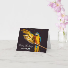 イエローバードワイルドライフかわいらしマコー カード