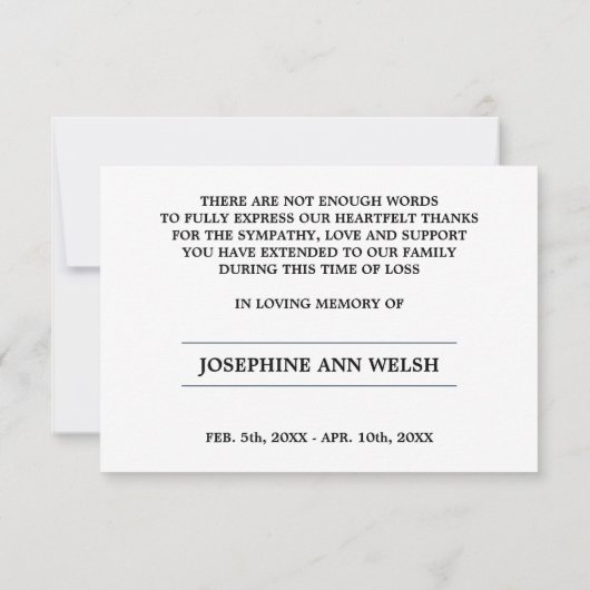 イエローバードワイルドライフかわいらしマコー サンキューカード (裏面)