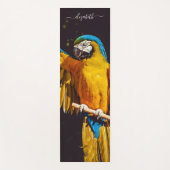 イエローバードワイルドライフかわいらしマコー ヨガマット (正面)